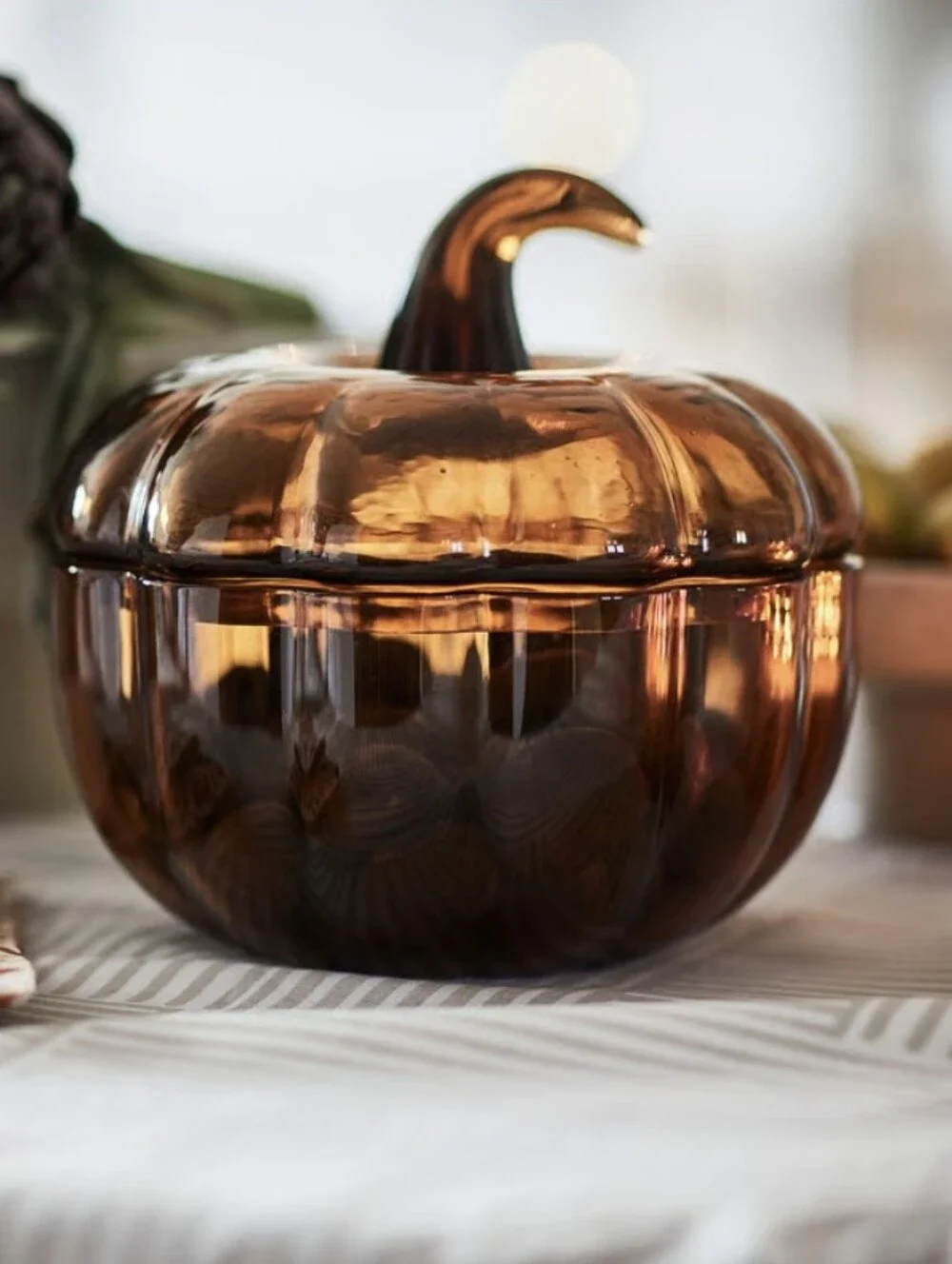 IKEA HOSTAGILLE Bowl & Lid Brown 7 ½